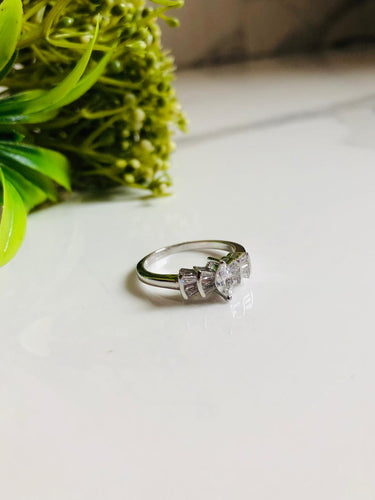 925 Silver Small Baguette Ring